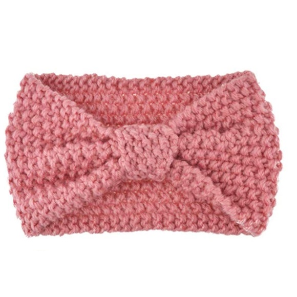 C.C. Boutique Accessories - NWT Thick Knit Winter Cozy Warm Bow Headband Rose